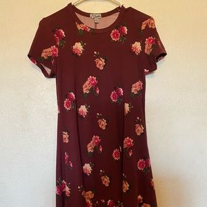 Floral stretch dress